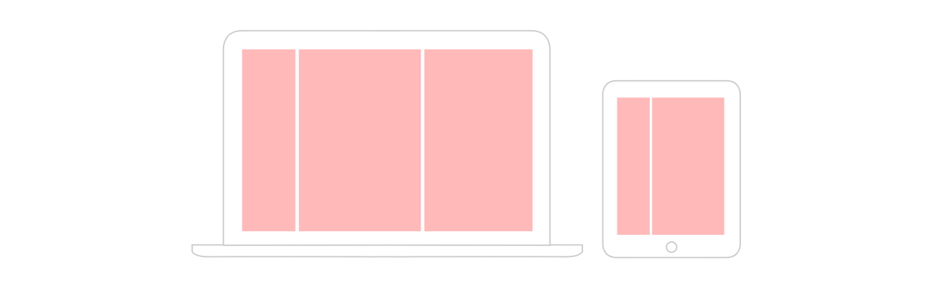 Desktop to tablet layout